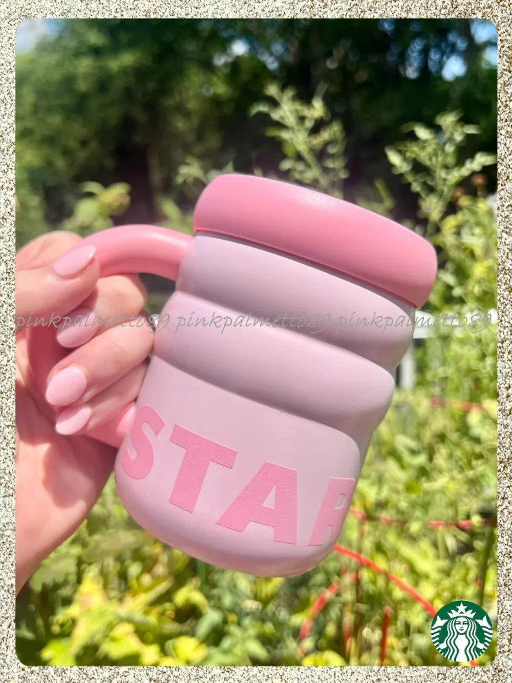 ✨🍓 NWT 2026 Starbucks Light Pink Ripple 12oz Stainless Steel Insulated Mug